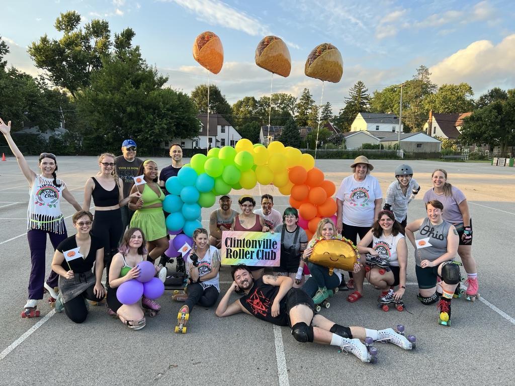 Clintonville Roller Club skaters